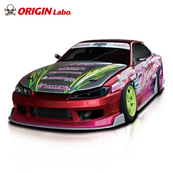 S15シルビア プラモデル完成品 オリジン(雷神)エアロ BCLウィング 深リム S15シルビアのエアロ雷神の3点セット｜パーツパーク