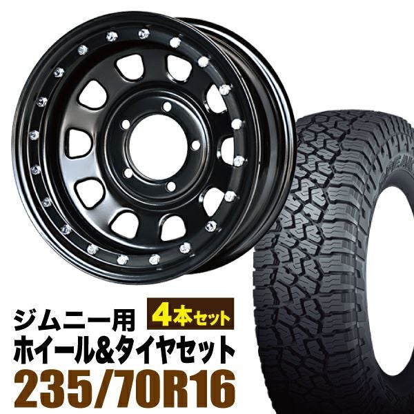 XJ04MJBホイール　Falken Wildpeak 16インチタイヤセット ジムニー用16インチホイール 鉄漢とFALKEN WILDPEAK A/T3W 4本｜パーツ