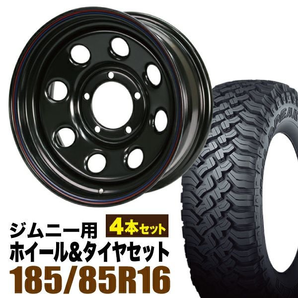 XJ04MJBホイール　Falken Wildpeak 16インチタイヤセット ジムニー用16インチホイール 鉄八とFALKEN WILDPEAK M/T01 4本｜パーツ